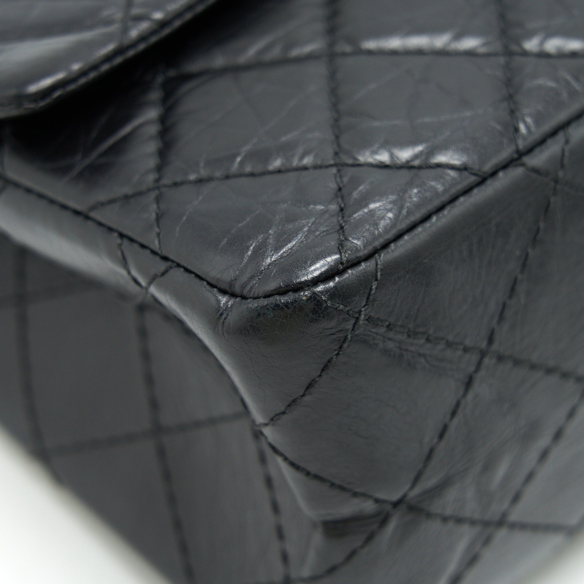 CHANEL REISSUE 226 IN BLACK RUTHENIUM SILVER HARDWARE