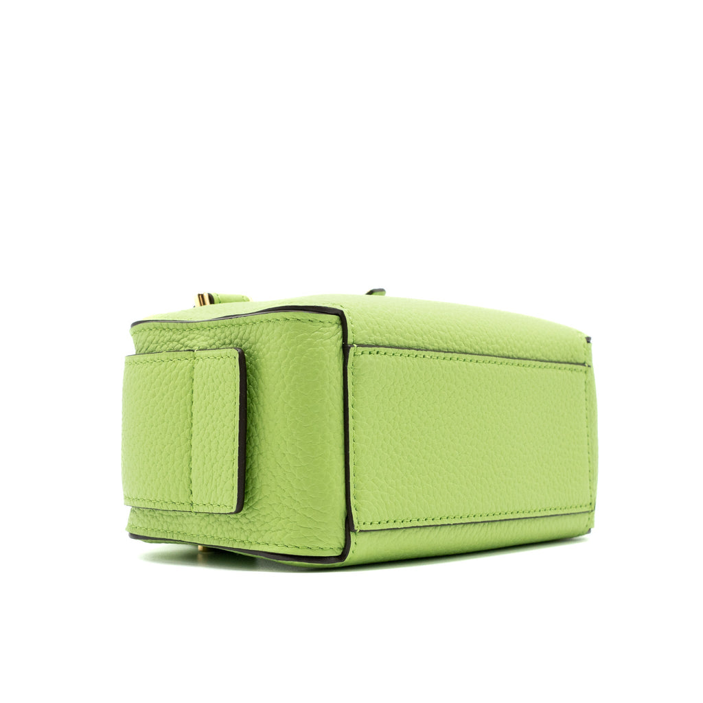 DELVAUX COOL BOX NANO TAURILLON SOFT CALFSKIN ALOE GHW