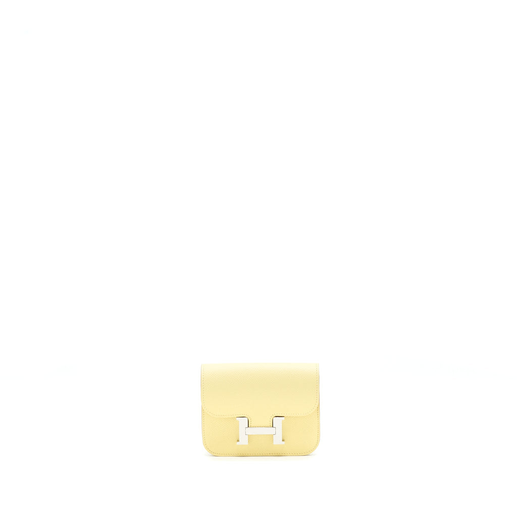 HERMES CONSTANCE SLIM JAUNE POUSSIN SHW