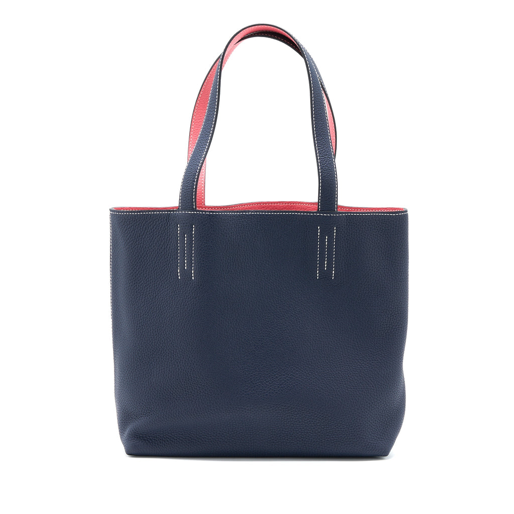 HERMES DOUBLE SENS 36 BAG CLEMENCE BLUE NUIT/ROSE AZALEE
