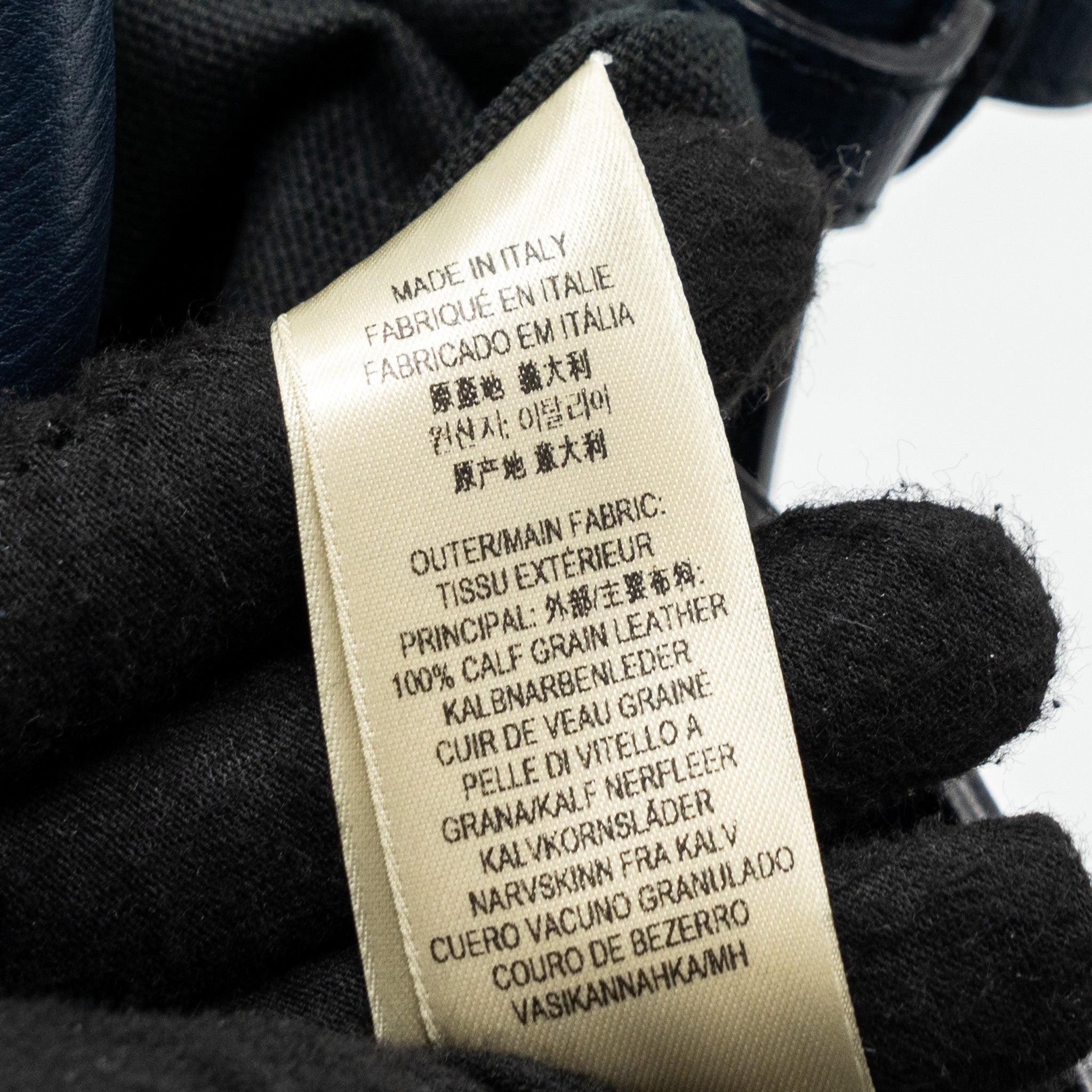 BURBERRY THE LARGE BANNER BAG CALFSKIN DARK BLUE/MULTICOLOUR GHW