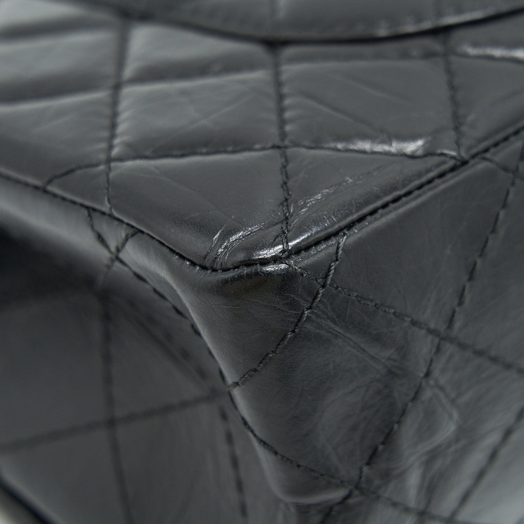 CHANEL REISSUE 226 IN BLACK RUTHENIUM SILVER HARDWARE