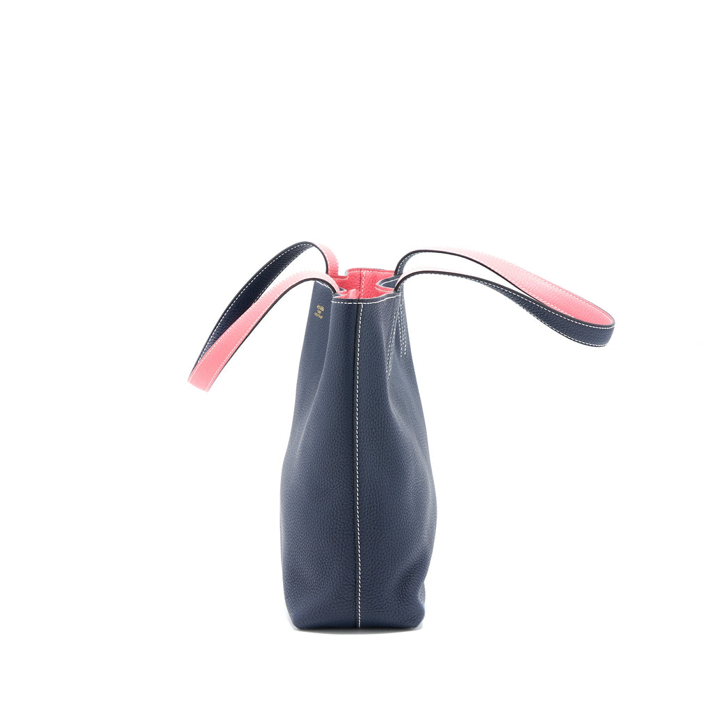HERMES DOUBLE SENS 36 BAG CLEMENCE BLUE NUIT/ROSE AZALEE