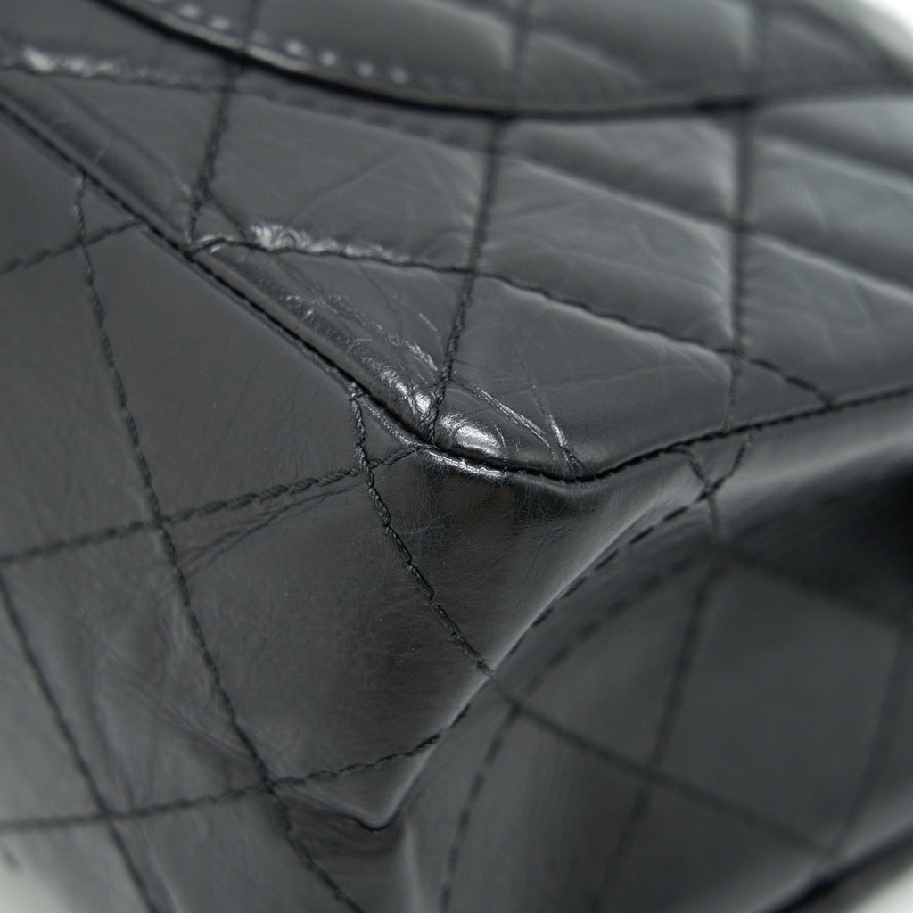 CHANEL REISSUE 226 IN BLACK RUTHENIUM SILVER HARDWARE