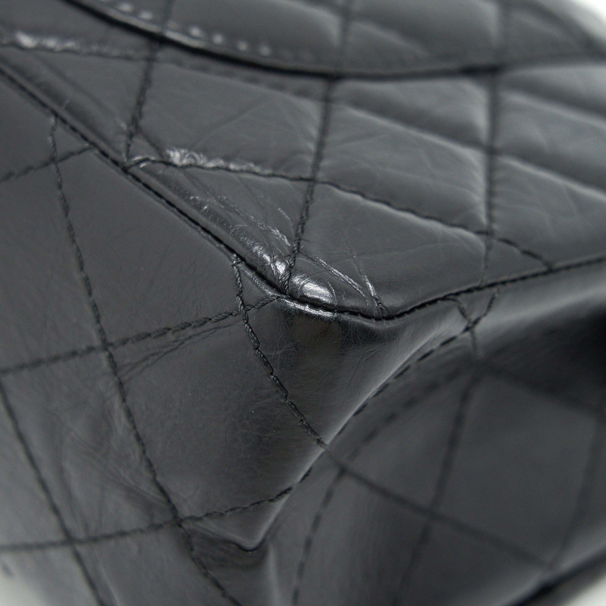 CHANEL REISSUE 226 IN BLACK RUTHENIUM SILVER HARDWARE