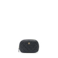 CHANEL SMALL ZIPPER VANITY POUCH CAVIAR BLACK LGHW