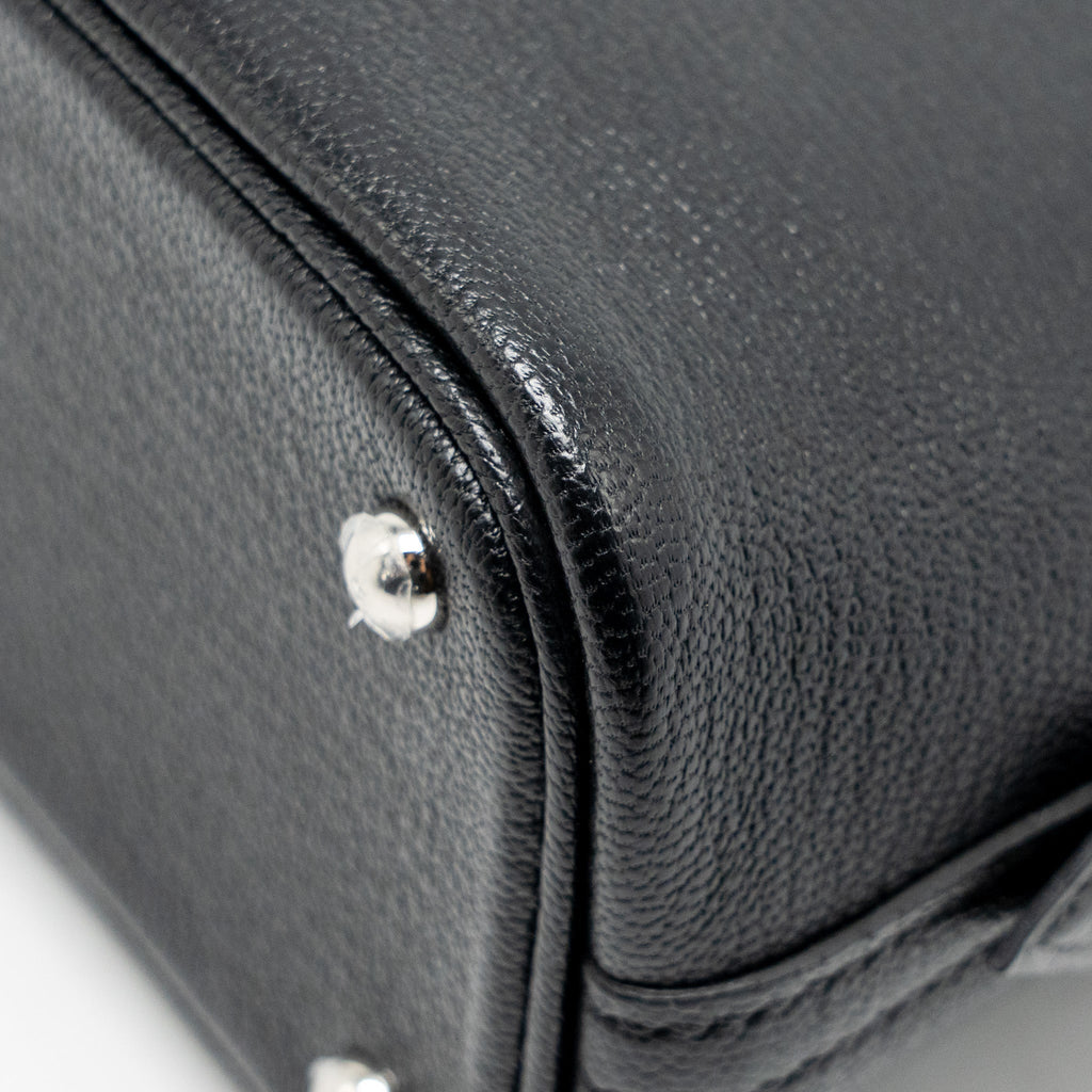 HERMES MINI BOLIDE CHÈVRE MYSORE BLACK SHW