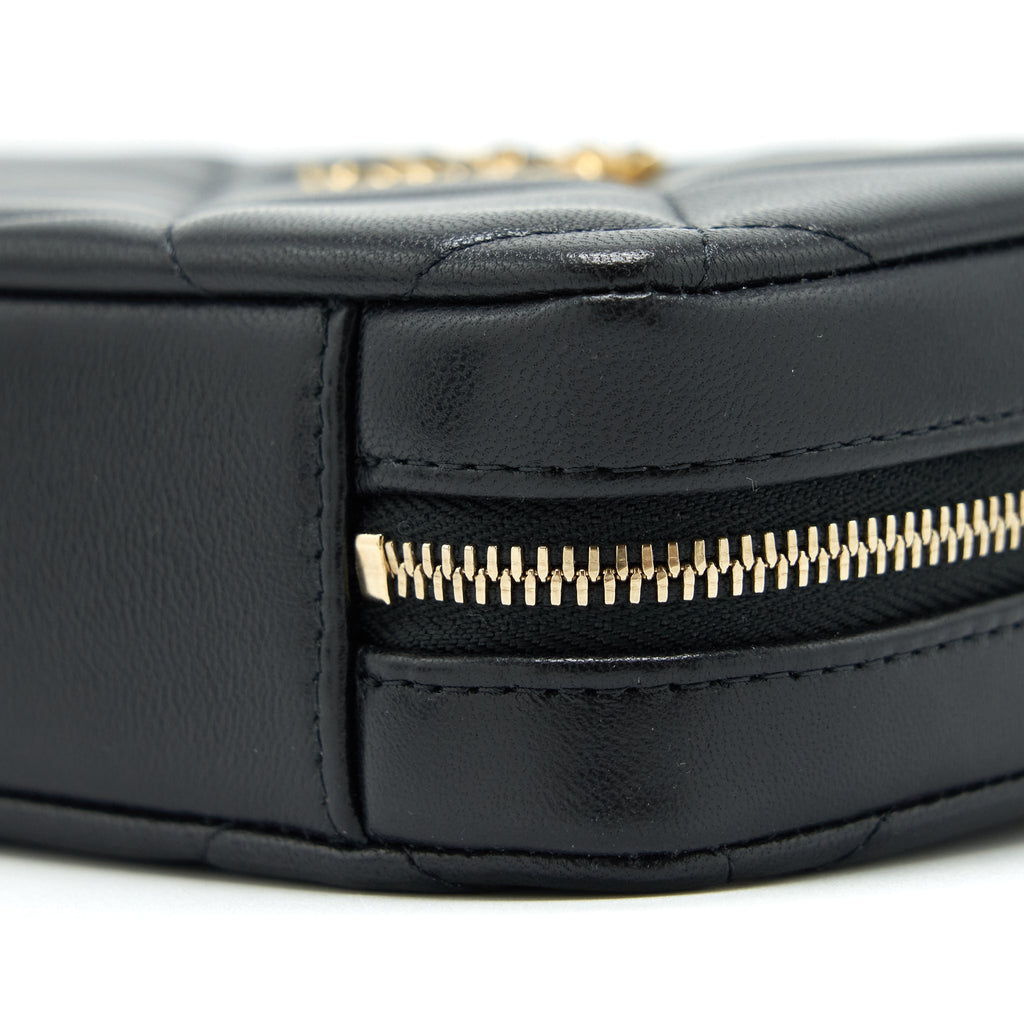 CHANEL 19 CAMERA BAG LAMBSKIN BLACK WITH GOLD/SLIVER HARDWARE