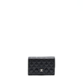 CHANEL FLAP WALLET CAVIAR BLACK SHW