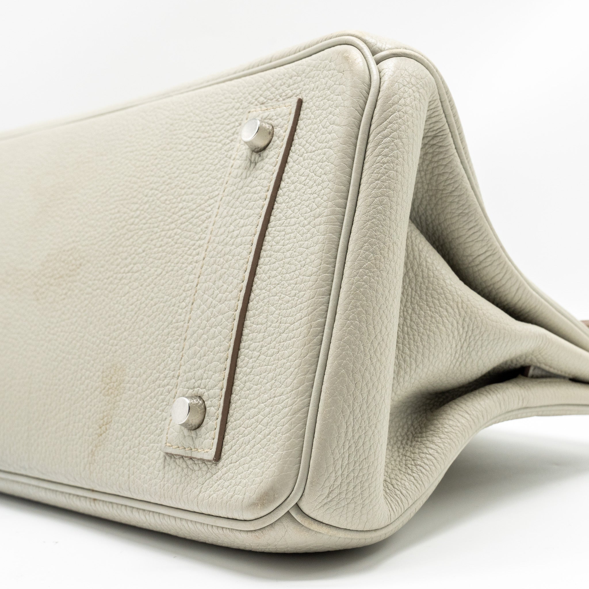 HERMES SHOULDER BIRKIN CLEMENCE GRIS PERLE SHW