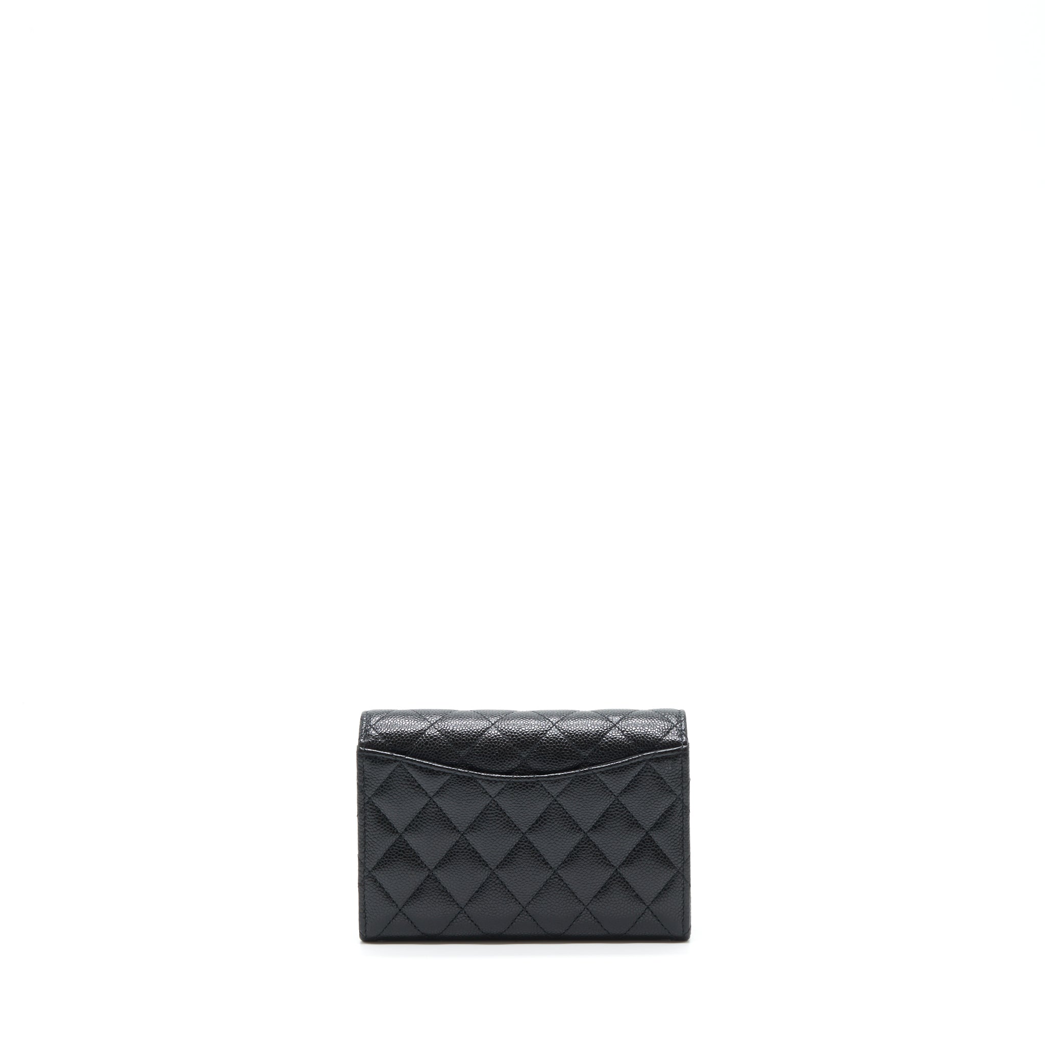 CHANEL FLAP WALLET CAVIAR BLACK SHW