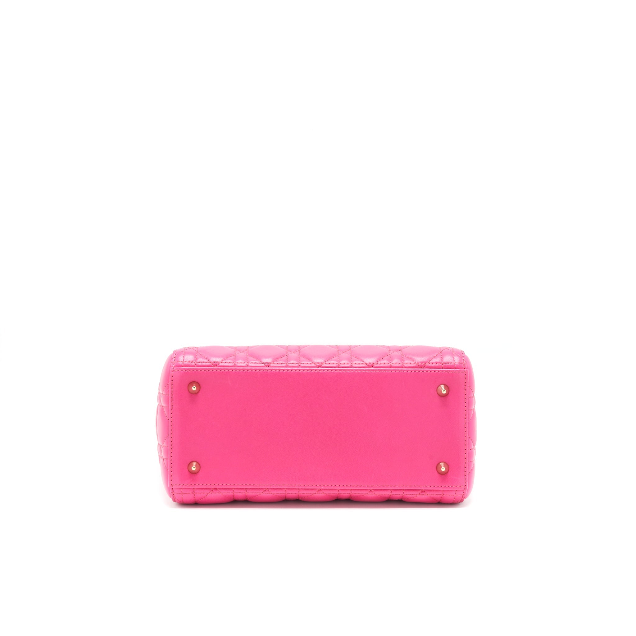 DIOR LADY DIOR BAG MEDIUM PINK GHW