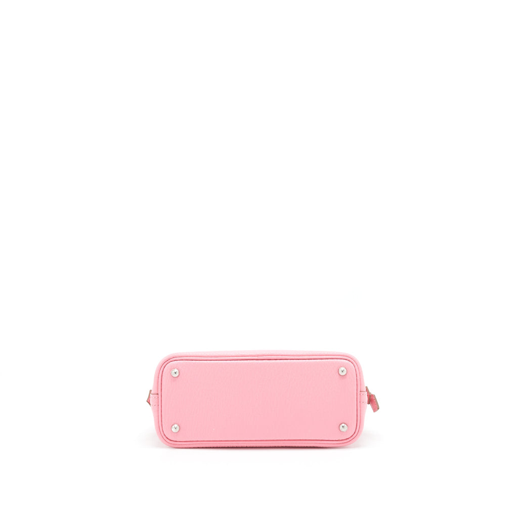 HERMES MINI BOLIDE CHÈVRE MYSORE ROSE CONFETTI SHW