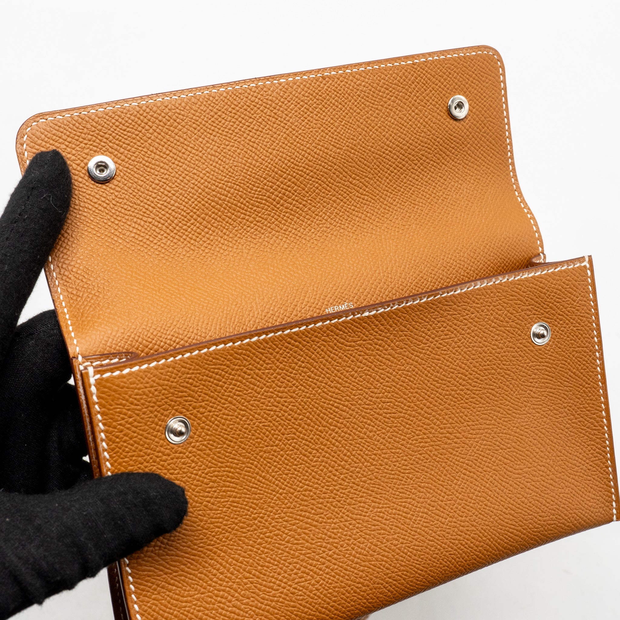 HERMES PORTEFEUILLE-SAC HERMESNAP EPSOM GOLD SHW
