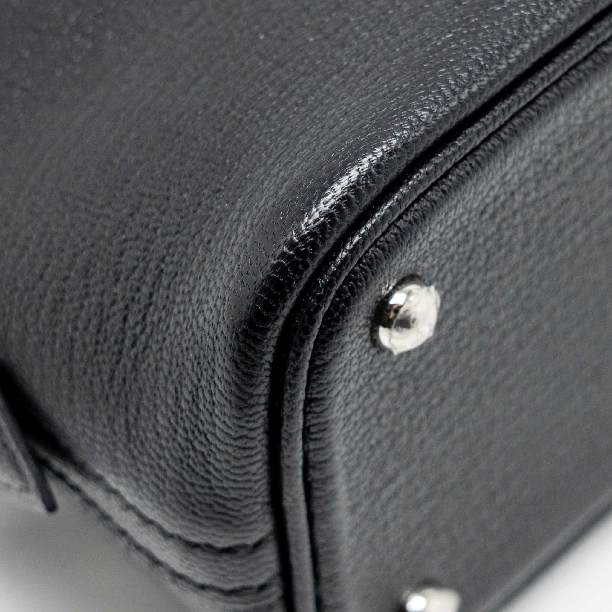 HERMES MINI BOLIDE CHÈVRE MYSORE BLACK SHW
