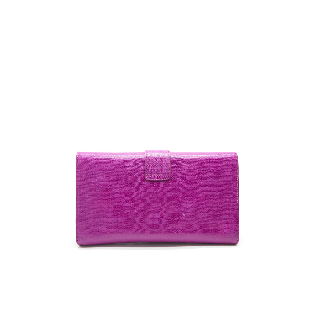 YSL Y CLUTCH PURPLE GHW