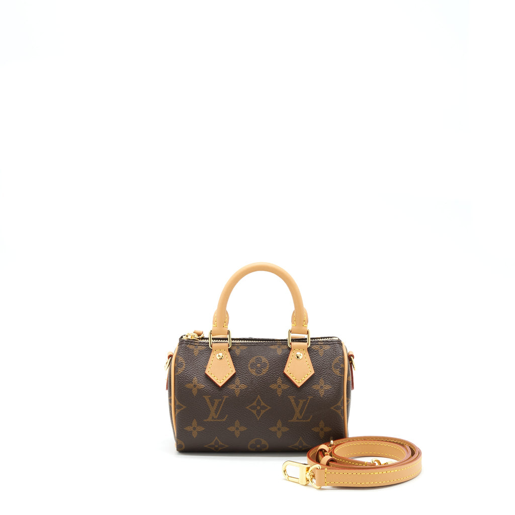 LOUIS VUITTON NANO SPEEDY NEW VERSION MONOGRAM CANVAS GHW