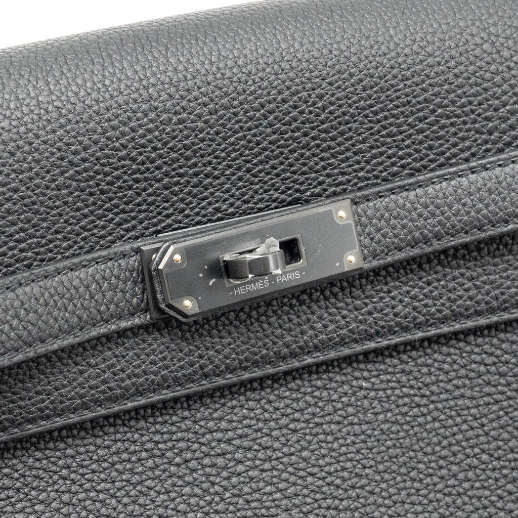 HERMES POCHETTE KELLY DEPECHES 25 TOGO SO BLACK