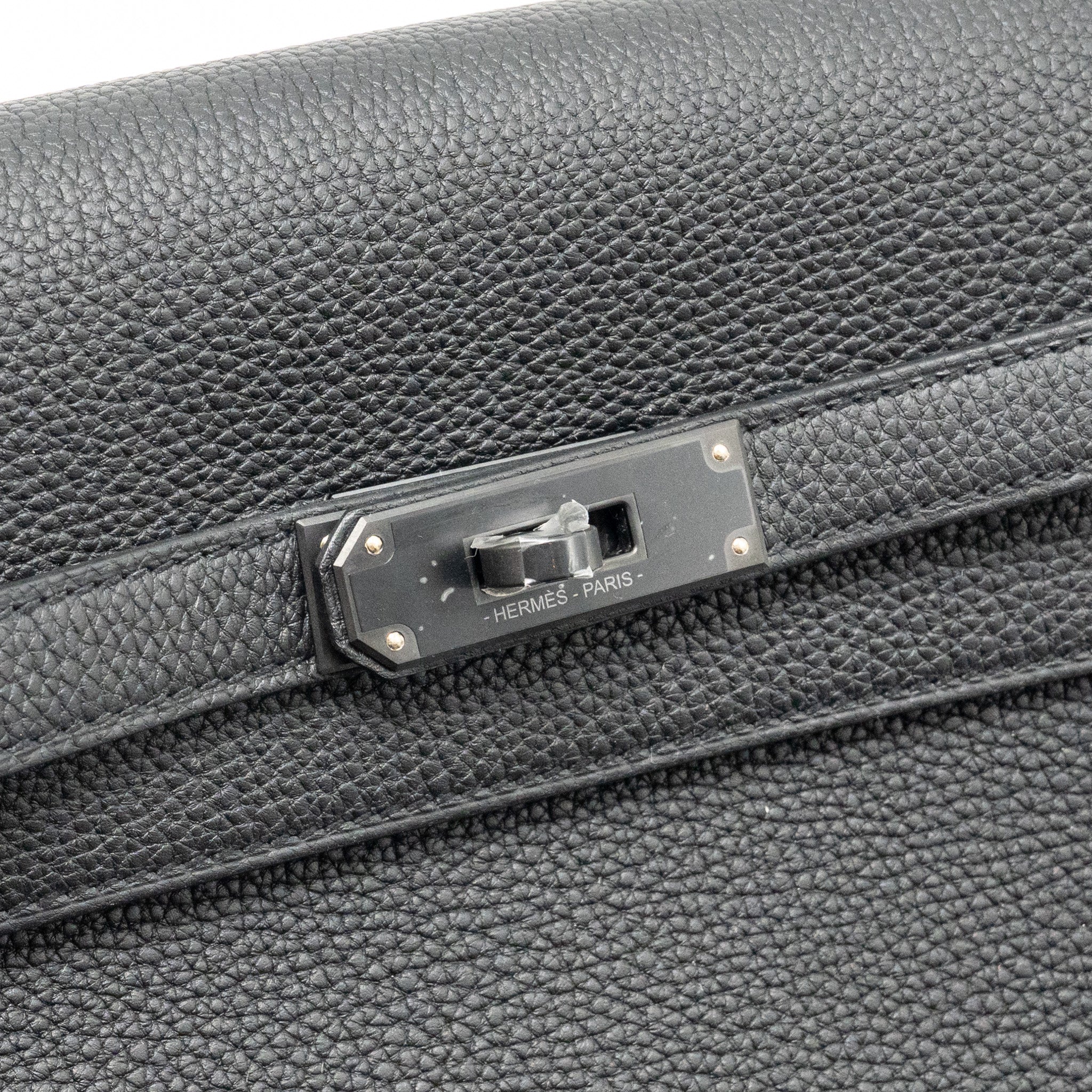 HERMES POCHETTE KELLY DEPECHES 25 TOGO SO BLACK