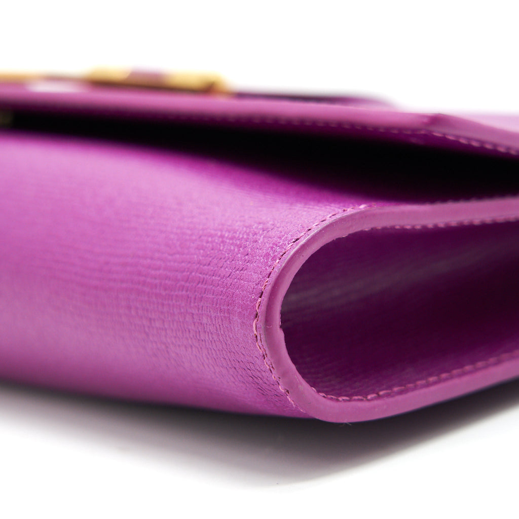 YSL Y CLUTCH PURPLE GHW