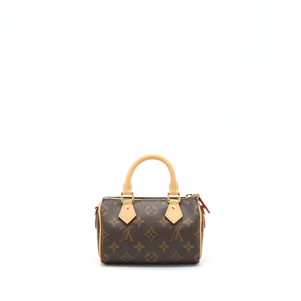 LOUIS VUITTON NANO SPEEDY NEW VERSION MONOGRAM CANVAS GHW