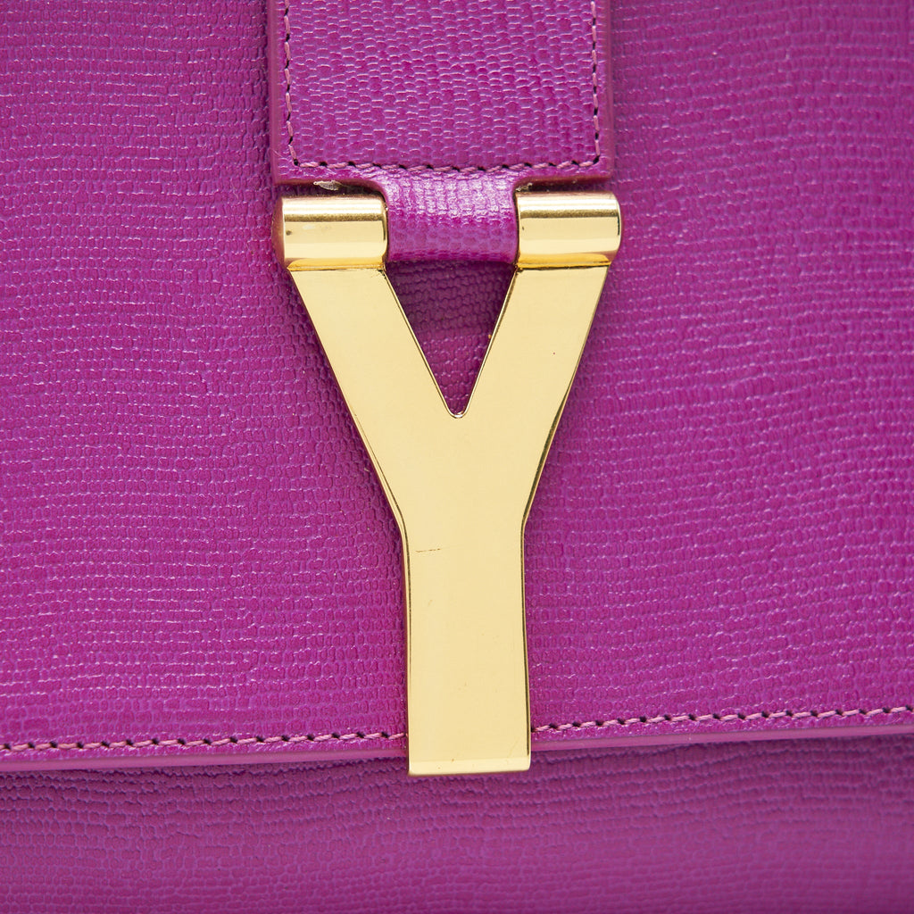 YSL Y CLUTCH PURPLE GHW