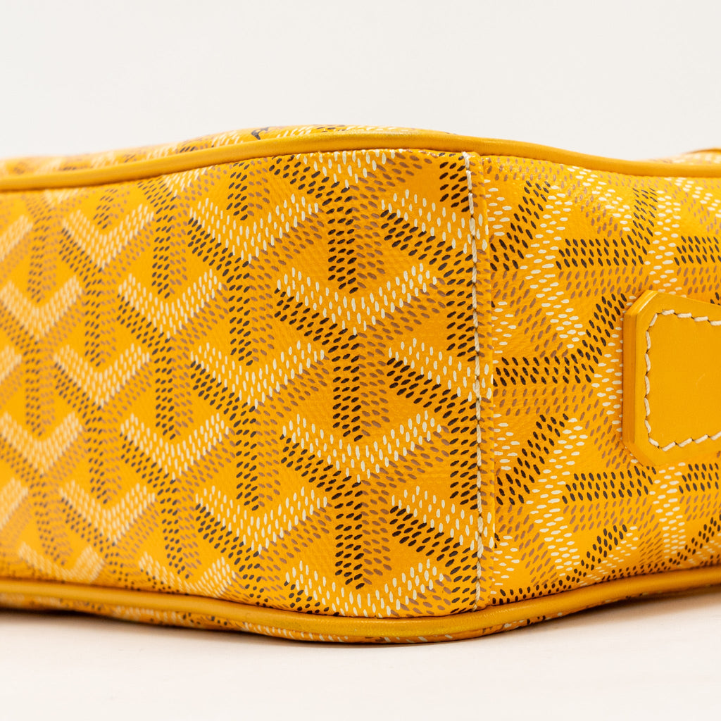 GOYARD CAP VERT PM CROSSBODY BAG GOYARDINE CANVAS YELLOW SHW