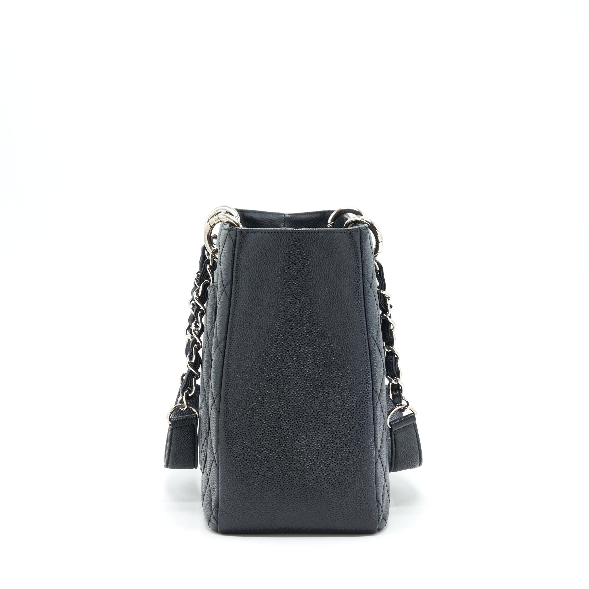 CHANEL GRAND SHOPPING TOTE GST CAVIAR BLACK SHW