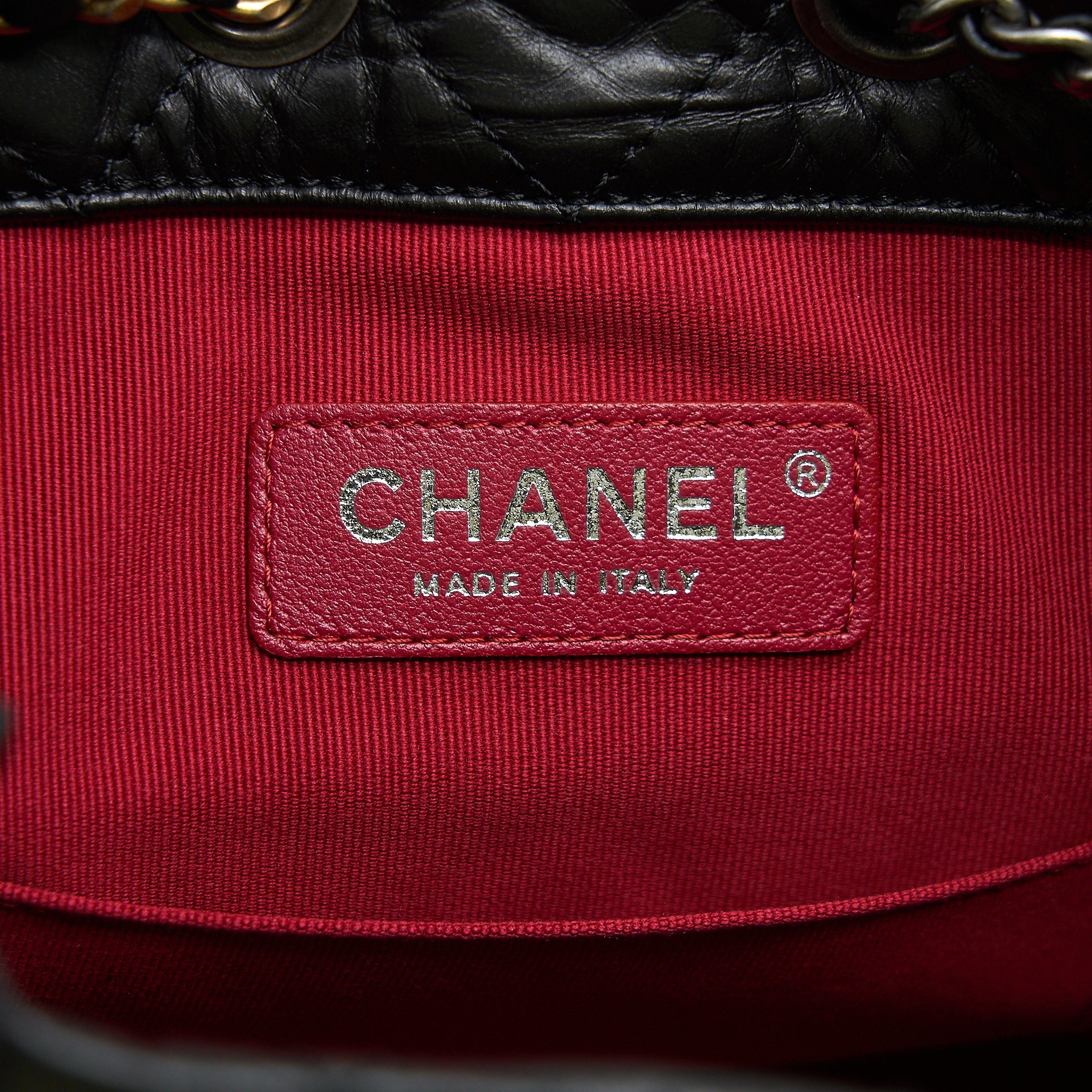 CHANEL SMALL GABRIELLE BACKPACK BLACK RUTHENIUM SHW(MICROCHIP)