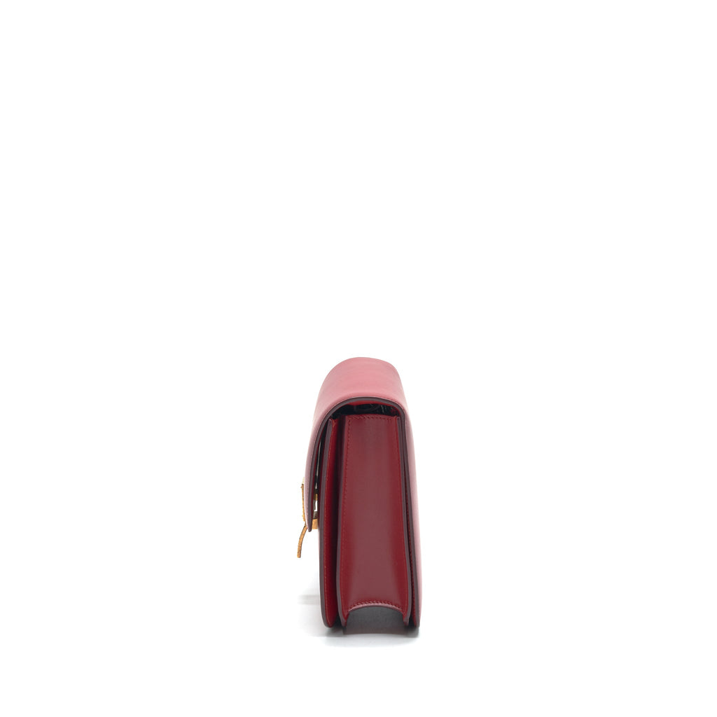 CELINE MEDIUM CLASSIC BOX BAG RED GHW