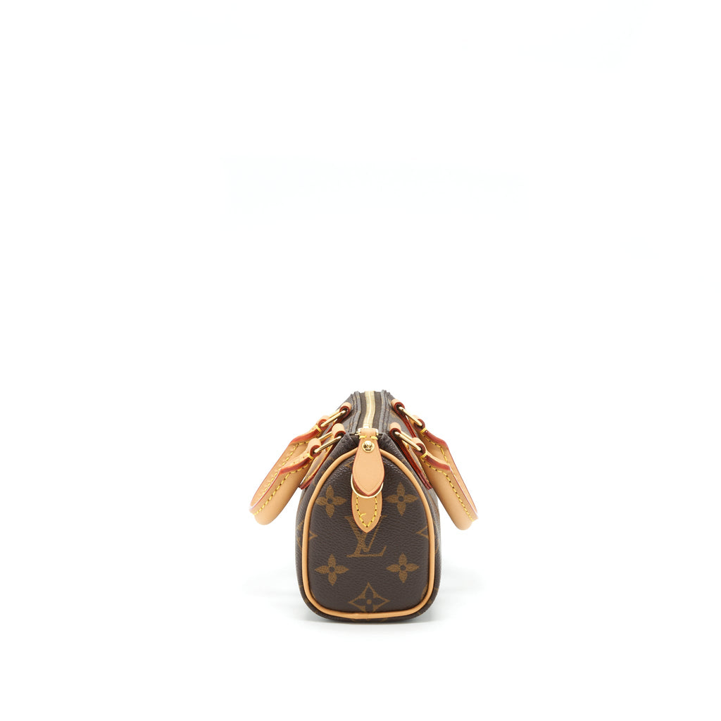 LOUIS VUITTON NANO SPEEDY NEW VERSION MONOGRAM CANVAS GHW