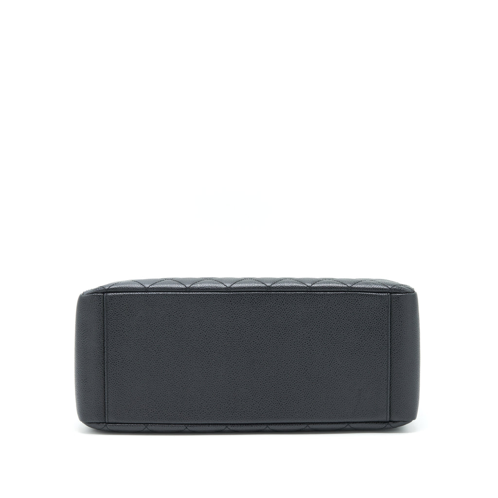 CHANEL GRAND SHOPPING TOTE GST CAVIAR BLACK SHW