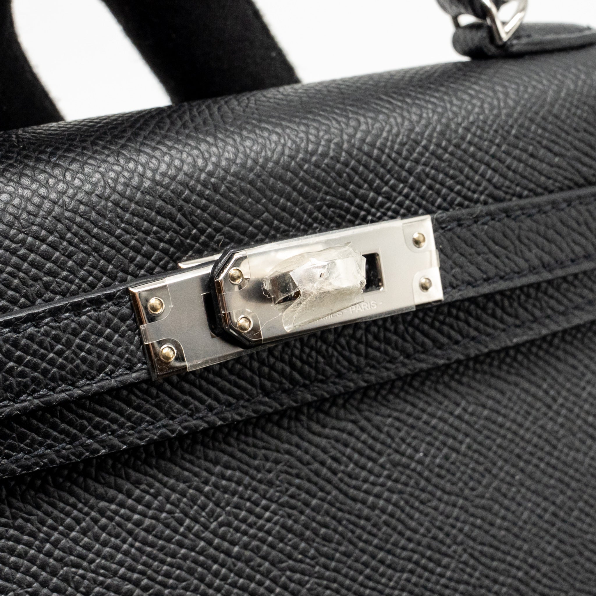 HERMES MINI KELLY II EPSOM BLACK SHW