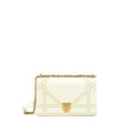 DIOR MEDIUM STUDDED DIORAMA WHITE GHW
