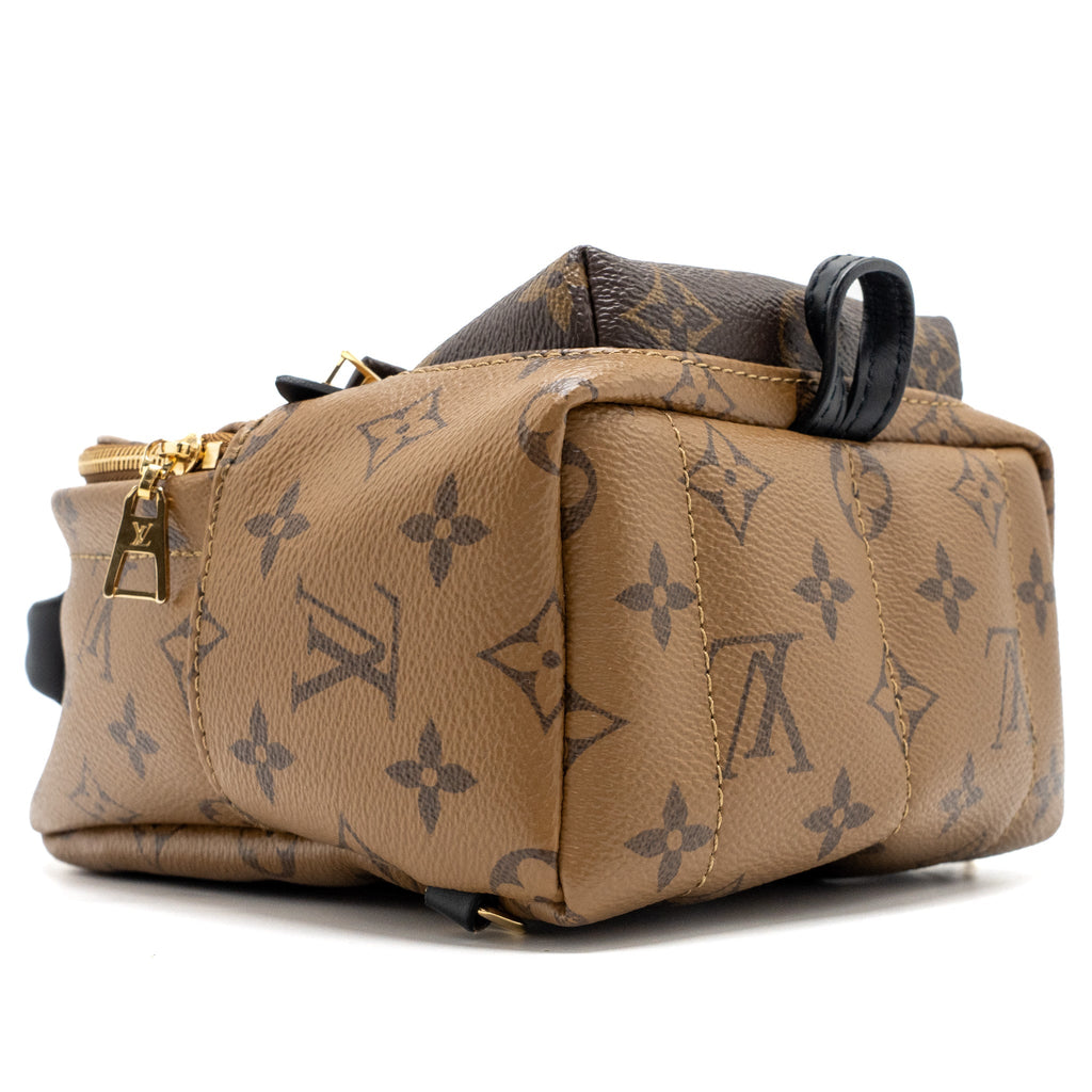 LOUIS VUITTON MINI PALM SPRING BACKPACK REVERSE MONOGRAM CANVAS GHW
