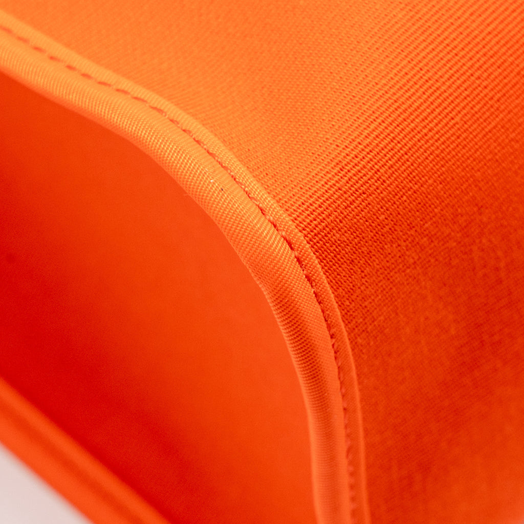 HERMES HERBAG 31 ZIP BAG CANVAS/NATURAL HUNTER ORANGE POPPY SHW