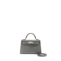 HERMES MINI KELLY II EPSOM 0L GRIS MEYER SHW