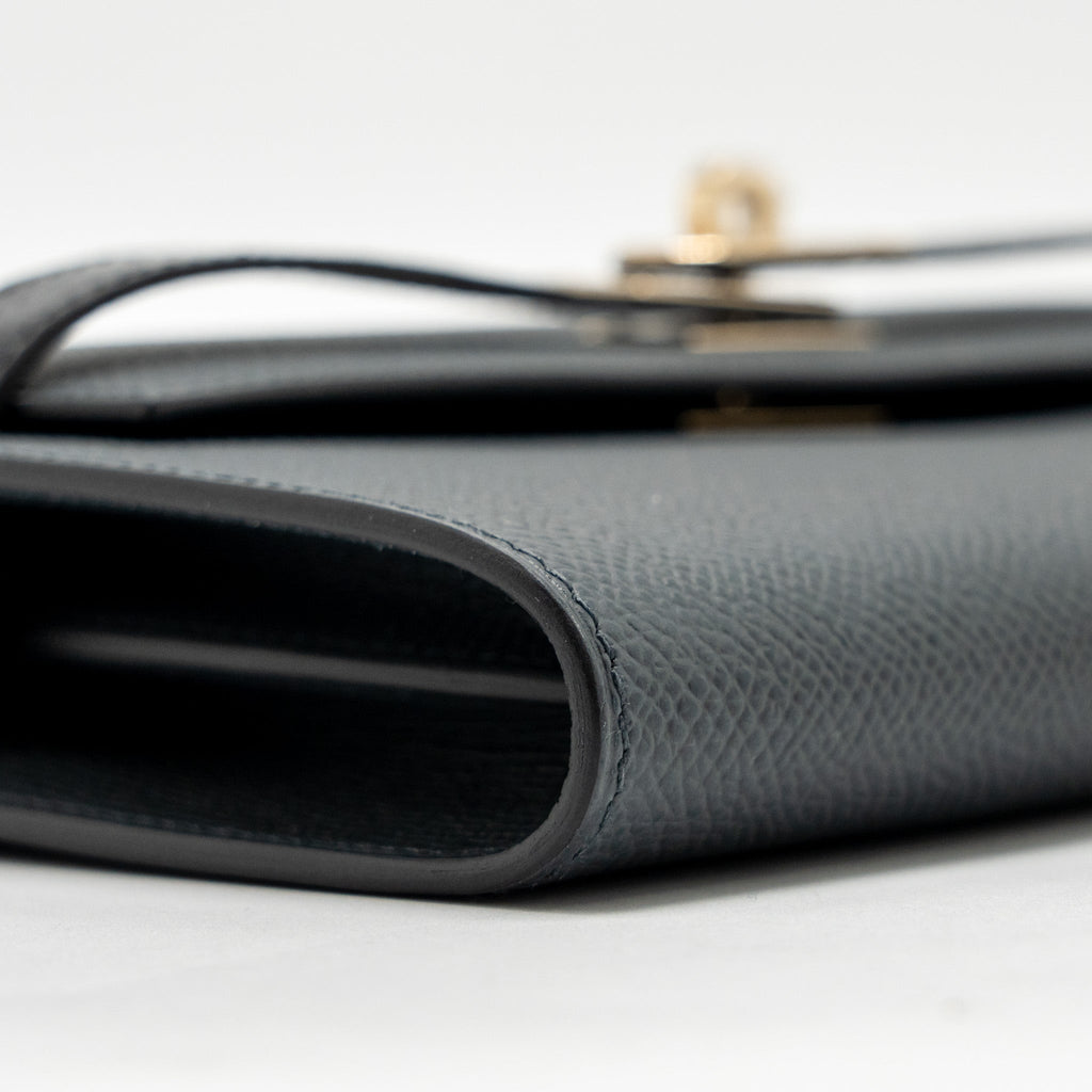 HERMES KELLY TO GO ALLIGATOR TOUCH EPSOM GRIS MISTY LGHW