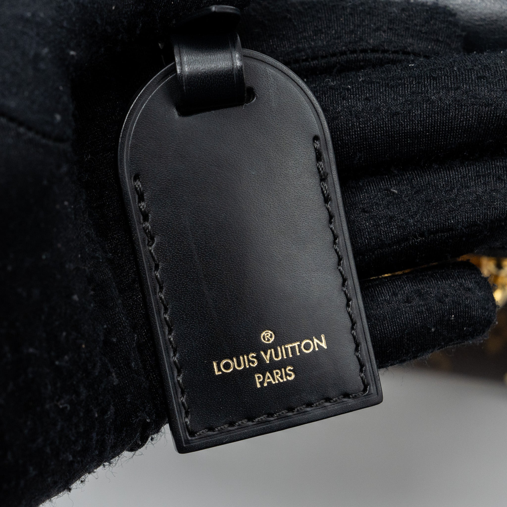 LOUIS VUITTON TOP HANDLE FLAP BAG MONOGRAM CANVAS / CALFSKIN BLACK GHW