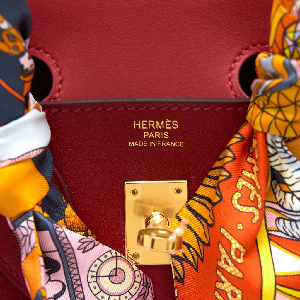 HERMES BIRKIN 25 SWIFT RED GHW