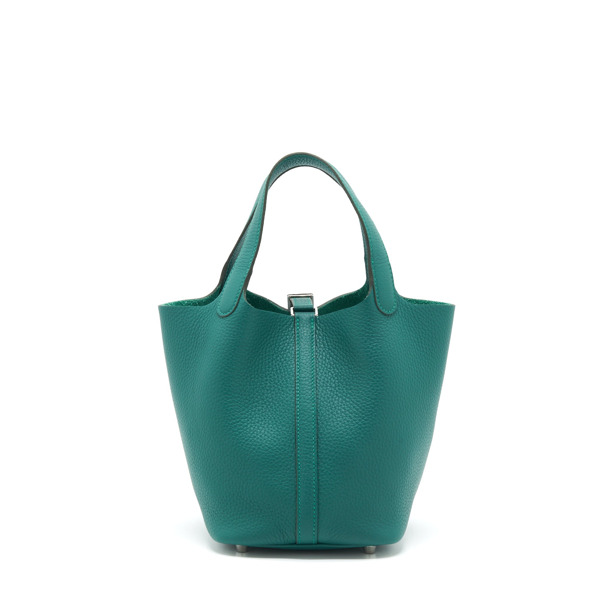HERMES PICOTIN 18 LOCK BAG CLEMENCE Z6 MALACHITE SHW