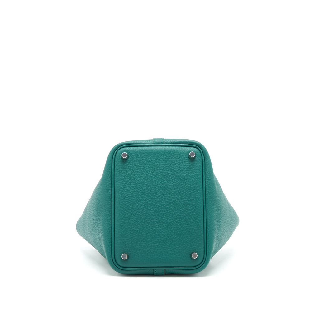 HERMES PICOTIN 18 LOCK BAG CLEMENCE Z6 MALACHITE SHW
