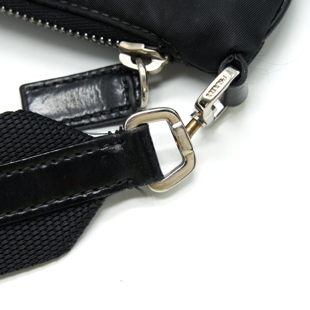 PRADA NYLON CROSSBODY BAG IN BLACK