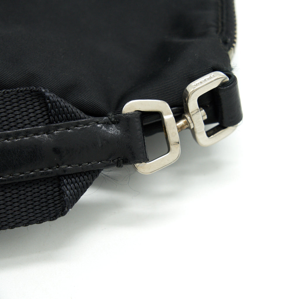 PRADA NYLON CROSSBODY BAG IN BLACK