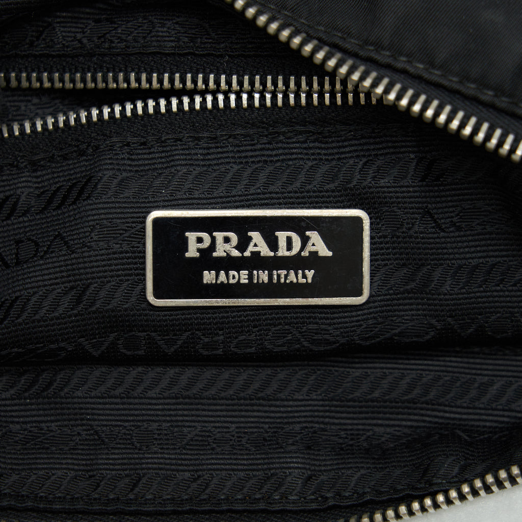 PRADA NYLON CROSSBODY BAG IN BLACK
