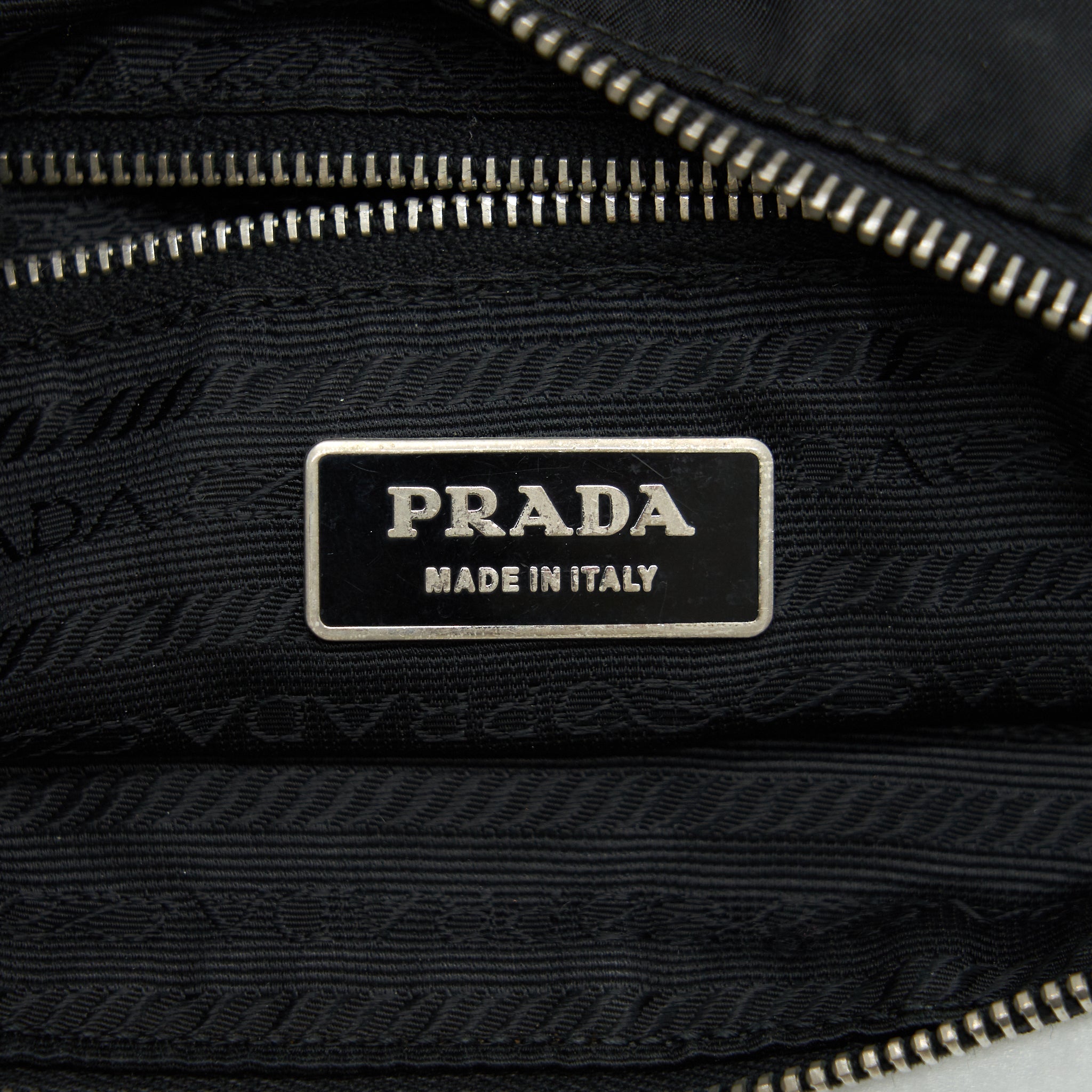 PRADA NYLON CROSSBODY BAG IN BLACK
