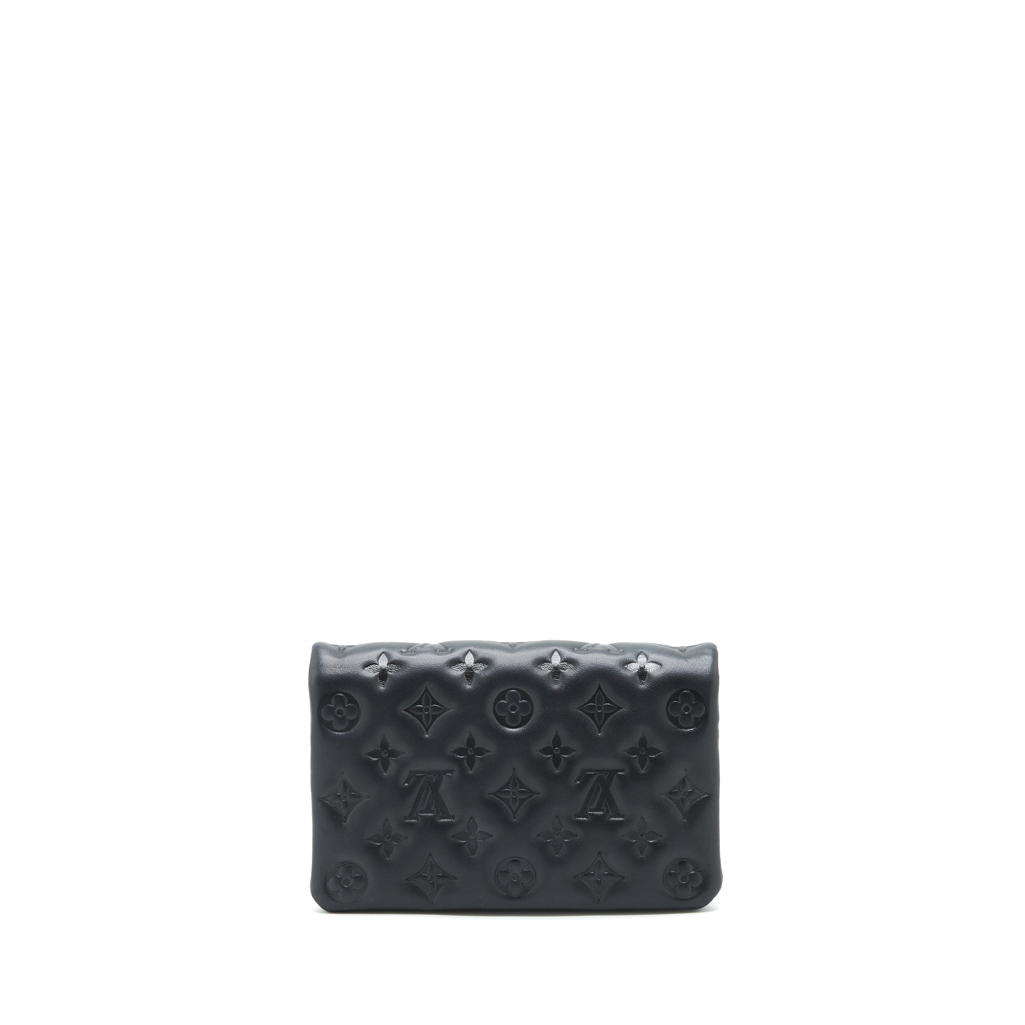 LOUIS VUITTON POCHETTE COUSSIN LAMBSKIN BLACK GHW