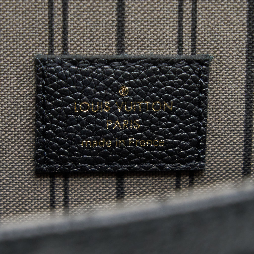 LOUIS VUITTON POCHETTE METIS MONOGRAM EMPRIENTE BLACK GHW