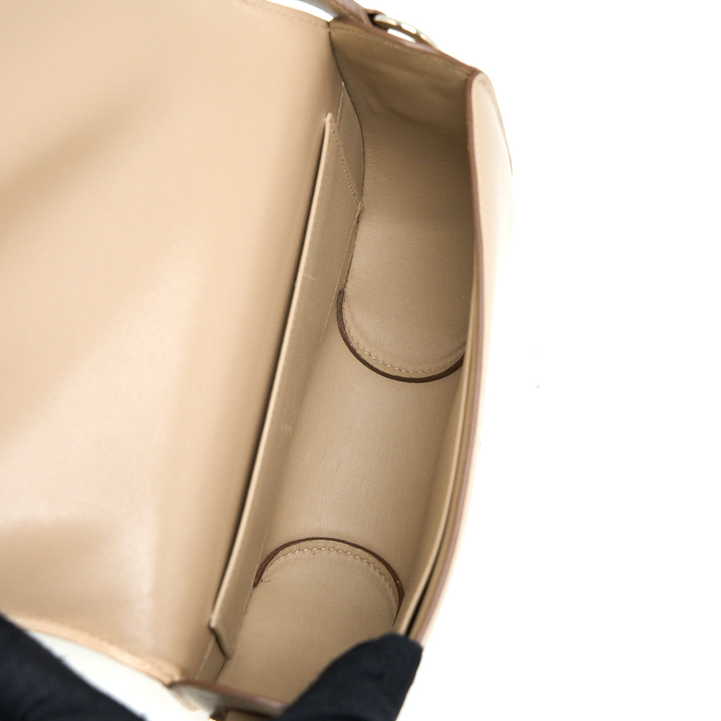 HERMES CHERCHE-MIDI SHOULDER BAG TADELAKT ARGILE SHW