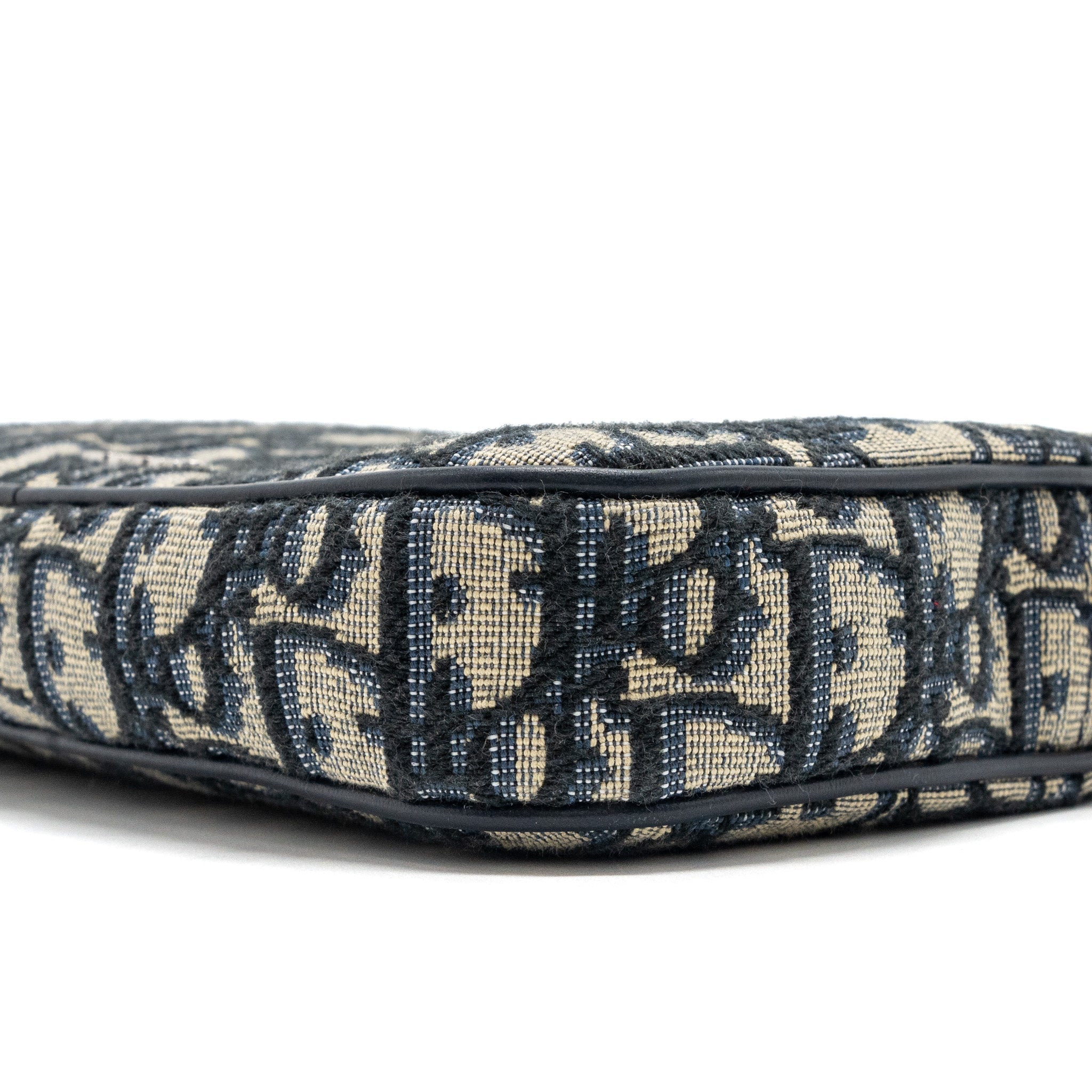 DIOR 3 IN 1 MINI ZIPPER POUCH WITH STRAP BLUE JACQUARD SHW